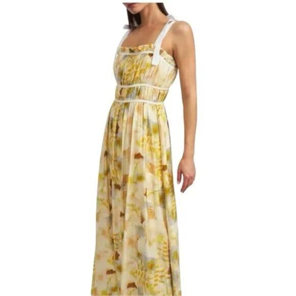 EN SAISON Torrey Midi Sundress in Yellow Combo - Picture 1 of 14